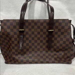 Louis Vuitton Brown Checkered Shoulder Bag